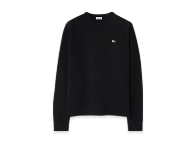 Burberry Night Stamp Cotton Sweatshirt "Black"