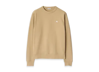 Burberry Night Stamp Cotton Sweatshirt "Flax"