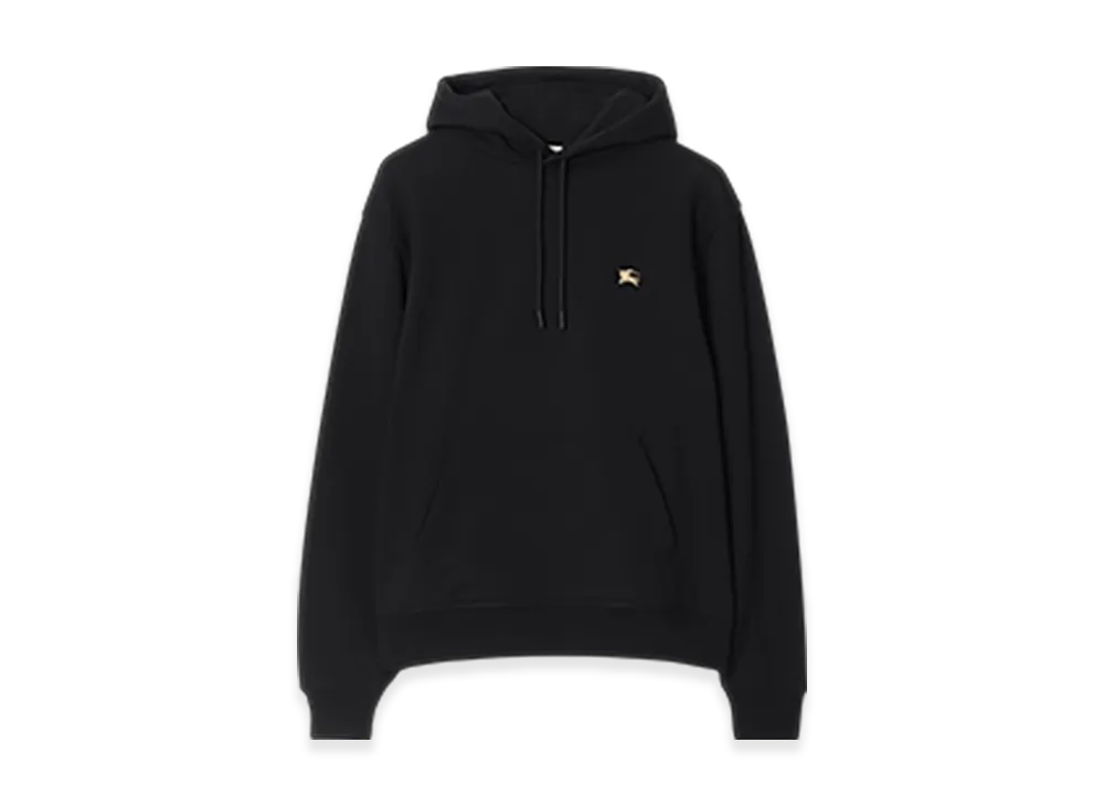 Burberry Night Stamp Cotton Hoodie "Black"