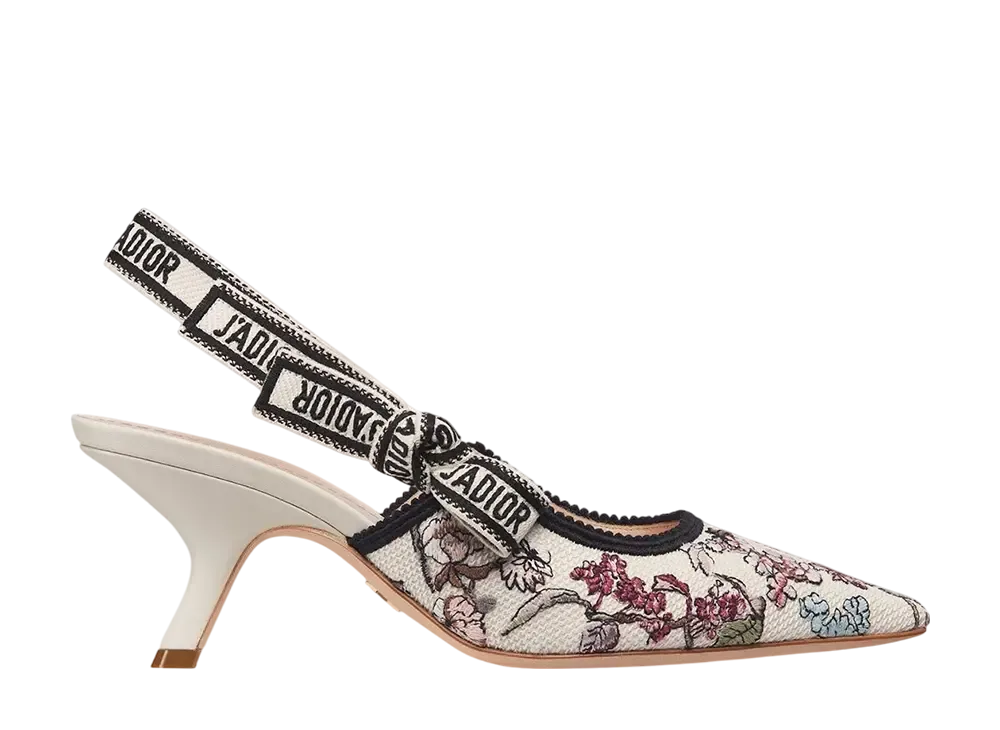 Dior Women's J'Adior Slingback Pumps Millefiori Embroidered