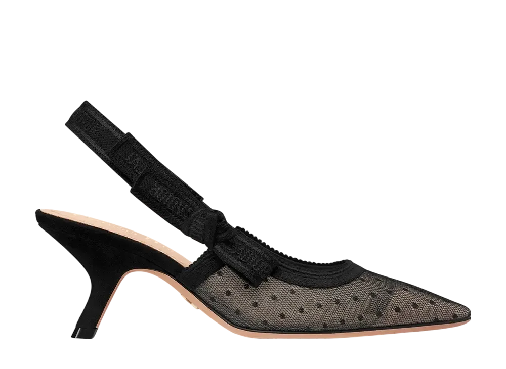 Dior Women's J'Adior Slingback Pumps Mesh & Plumetis 