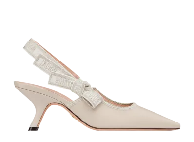 Dior Women's J'Adior Slingback Pumps Calfskin "Light Biscuit Beige"