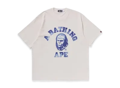 A BATHING APE College Graphic Tee "White"