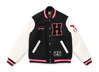 HUMAN MADE x Girls Don't Cry Varsity Jacket "Black/White"