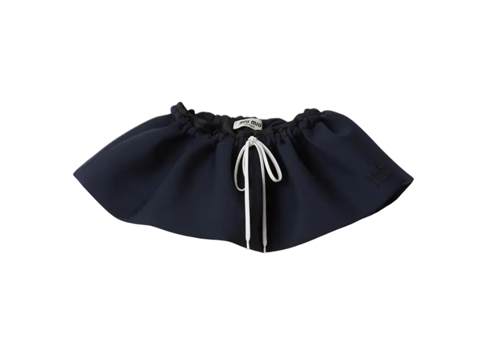 MIU MIU Mohair Mini Skirt "Navy"