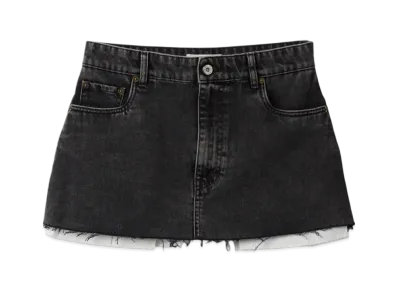 MIU MIU Denim Mini Skirt "Black"