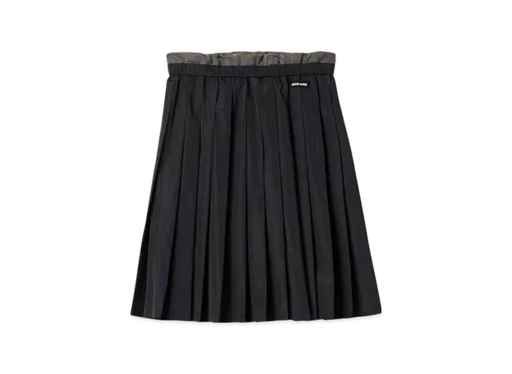 MIU MIU Women's Technical Silk Skirt "Blue"