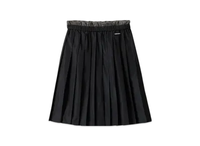 MIU MIU Women's Technical Silk Skirt "Black"