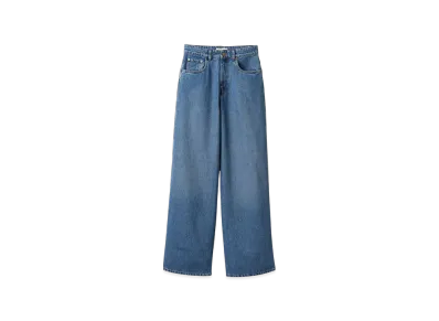 MIU MIU Women's Denim Pants Relaxed Fit "Sapphire Blue"