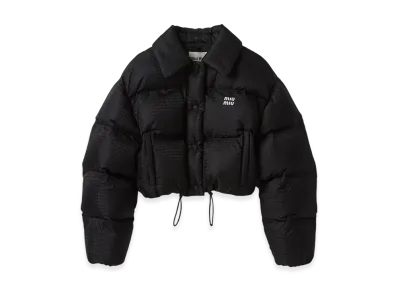 MIU MIU Women's Nylon Cropped Down Jacket "Black"