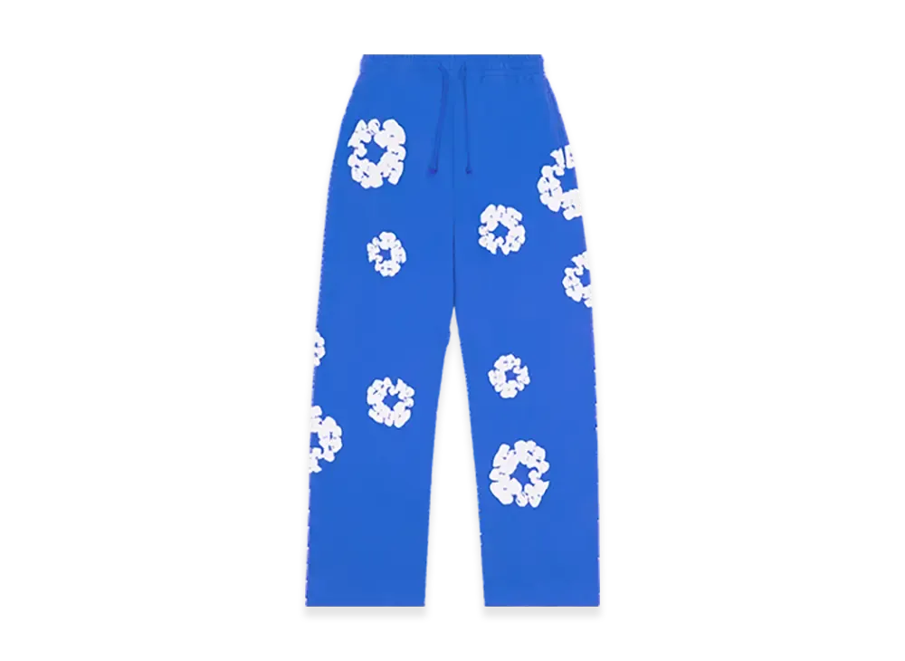 DENIM TEARS Cotton Wreath Baggy Sweatpants "Blue"