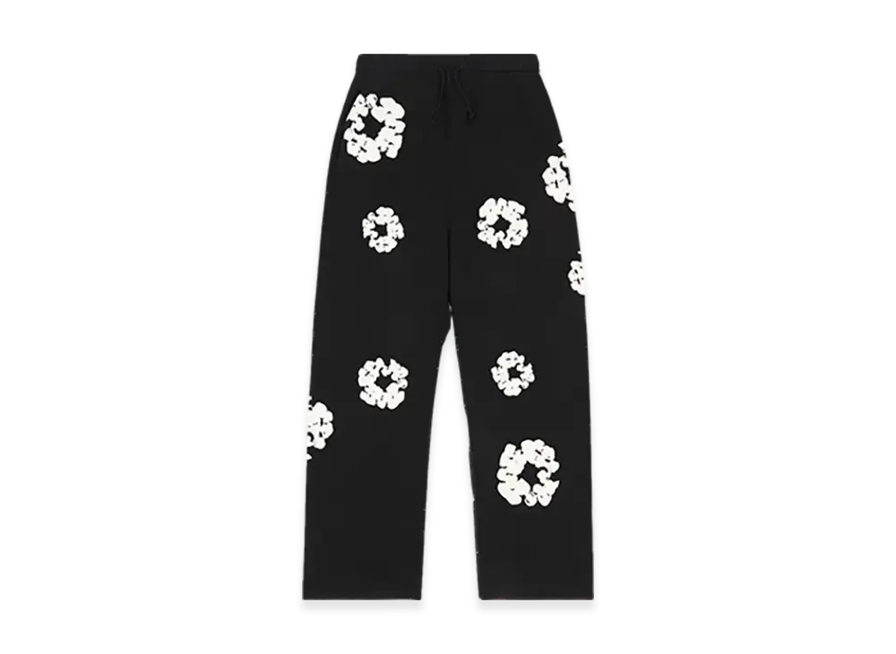 DENIM TEARS Cotton Wreath Baggy Sweatpants "Black"