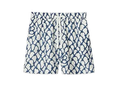 Burberry Knot Silk Shorts "Pool"