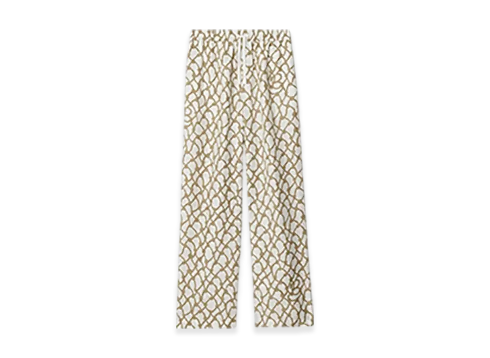 Burberry Knot Silk Trousers "Thatch"