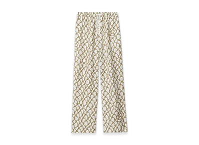 Burberry Knot Silk Trousers "Thatch"