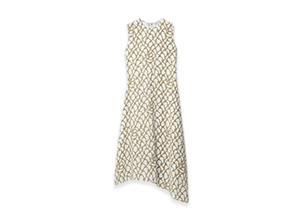 Burberry Knot Silk Dress "Thatch"