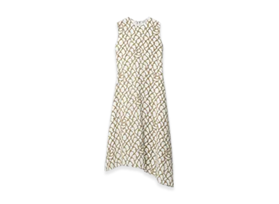 Burberry Knot Silk Dress "Thatch"