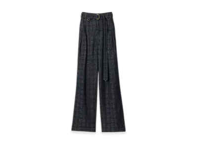 Burberry High-rise Wide Check Denim Jeans "Indigo"