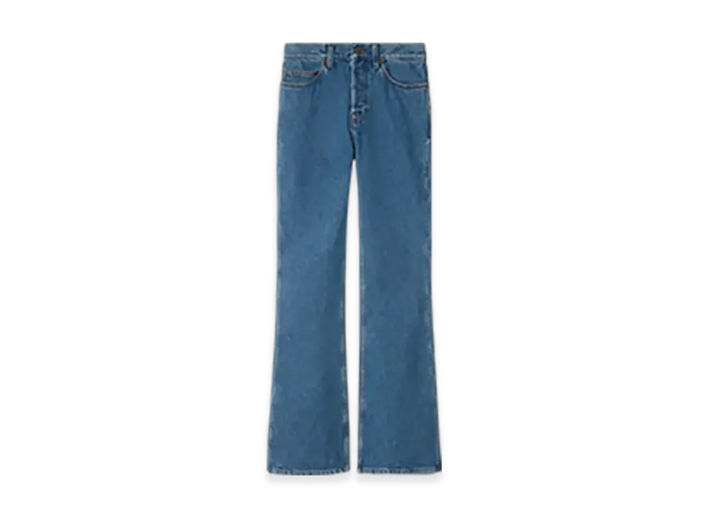 Burberry High-rise Wide Bootcut Jeans "Mid Blue"