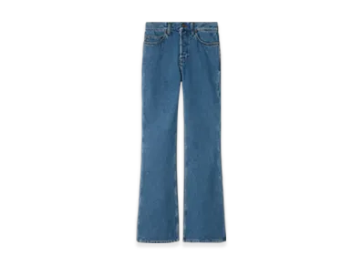 Burberry High-rise Wide Bootcut Jeans "Mid Blue"