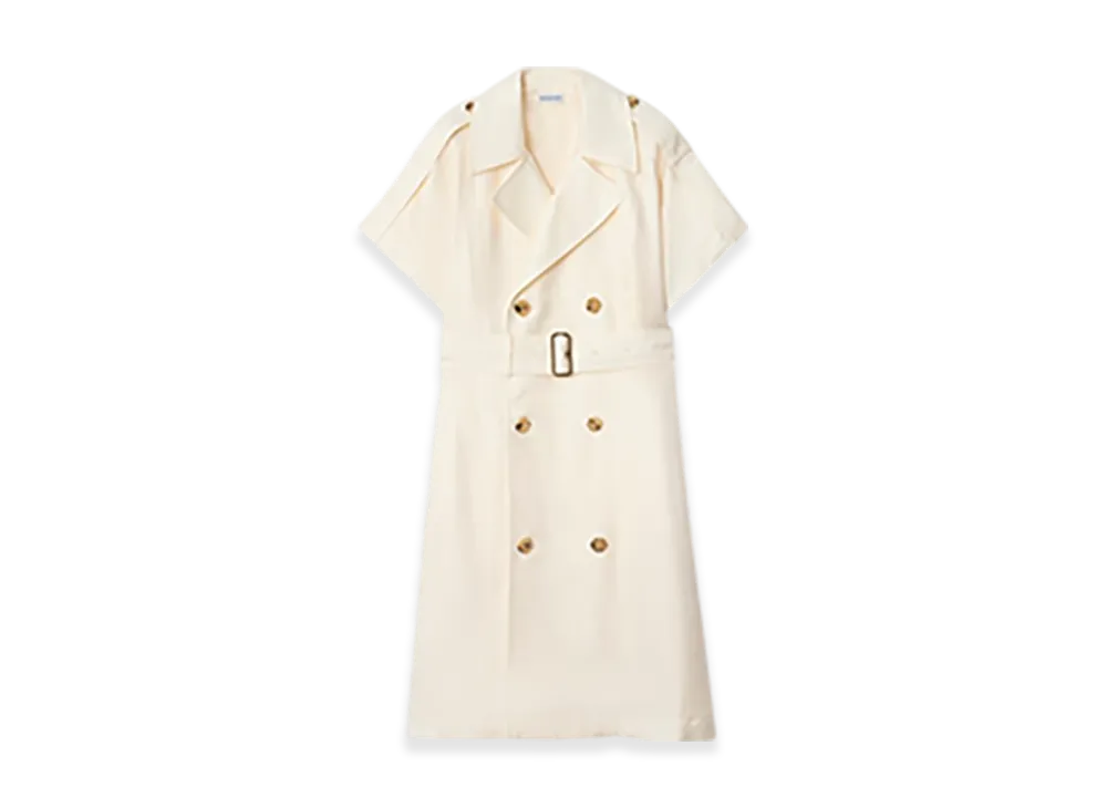 Burberry Viscose Trench Dress "Pelican"