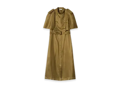 Burberry Viscose Trench Dress "Walrus"