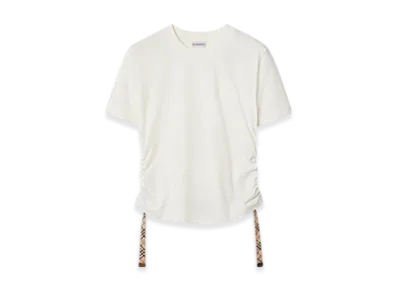 Burberry Festival Cotton T-shirt "Chalk"