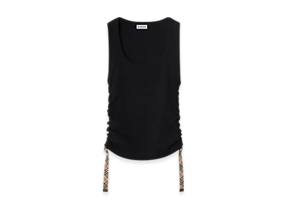 Burberry Festival Cotton Blend Tank Top "Black"