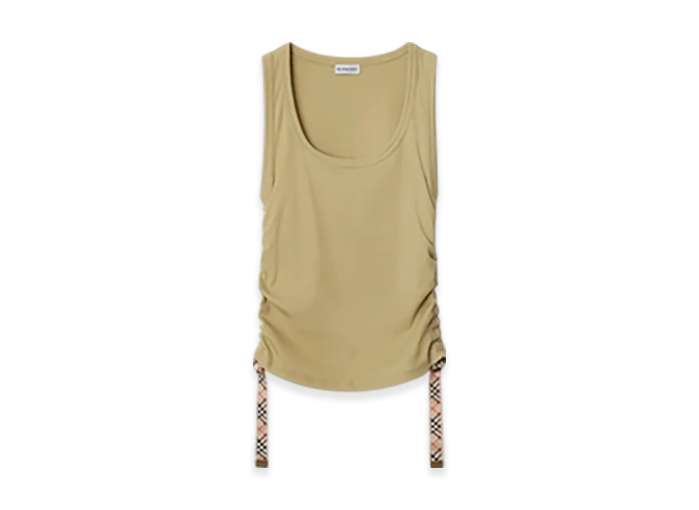 Burberry Festival Cotton Blend Tank Top "Hemlock"