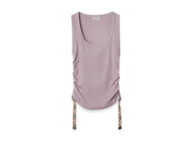 Burberry Festival Cotton Blend Tank Top "Wisteria"
