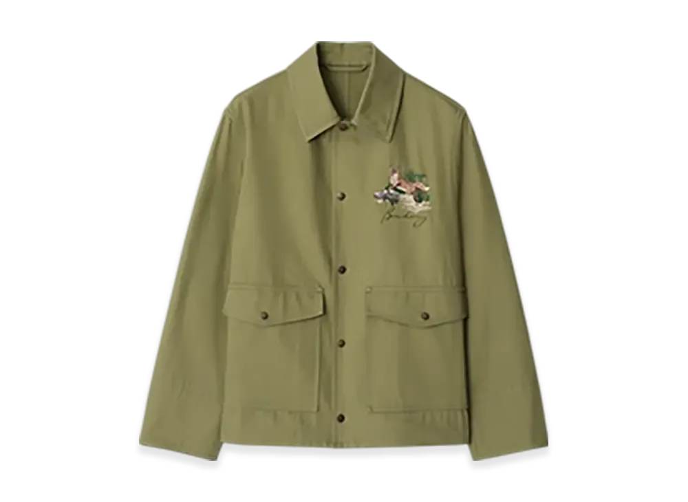 Burberry Fox Gabardine Jacket "Wreath"