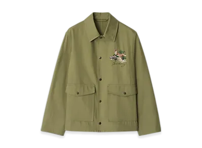 Burberry Fox Gabardine Jacket "Wreath"