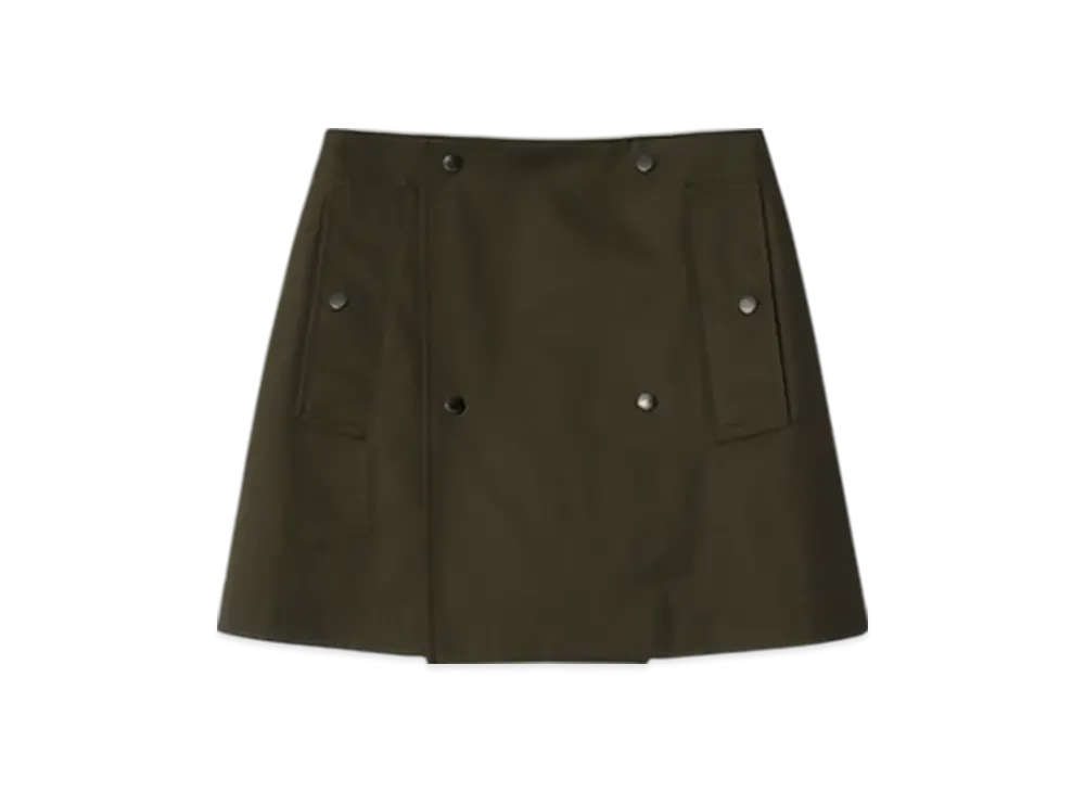 Burberry Bonded Gabardine Trench Mini Skirt "Juniper"