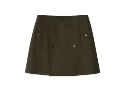 Burberry Bonded Gabardine Trench Mini Skirt "Juniper"
