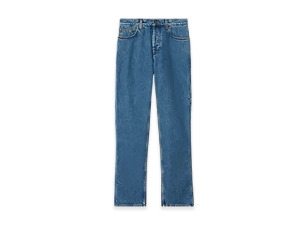 Burberry Mid-rise Straight Jeans "Mid Blue"