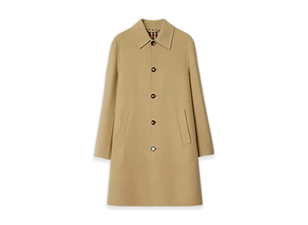 Burberry Mid-length Wool Car Coat "Flax/Sand"