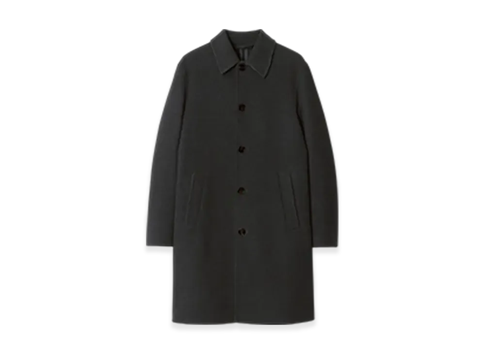 Burberry Mid-length Wool Car Coat "Charcoal"