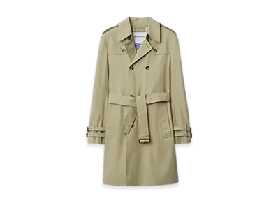 Burberry Mid-length Gabardine Trench Coat "Skylark"