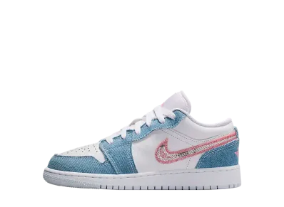 ナイキ GS エアジョーダン1 ロー SE "デニムシークイン" (キッズ)