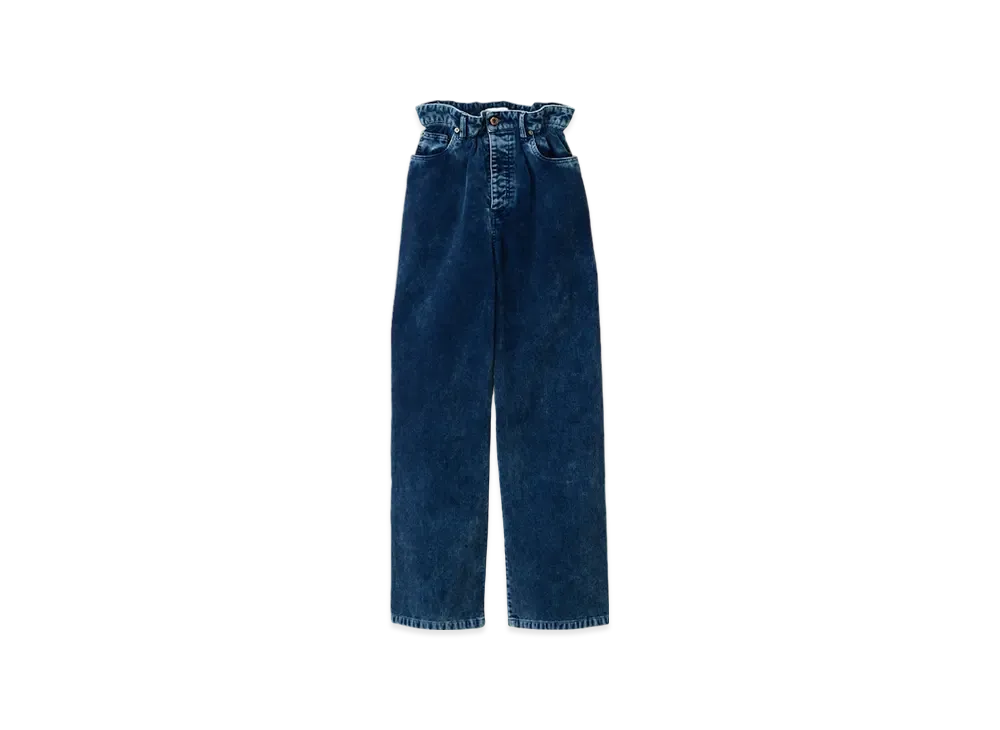 MIU MIU Women's Washed Corduroy Pants "Indigo Blue"