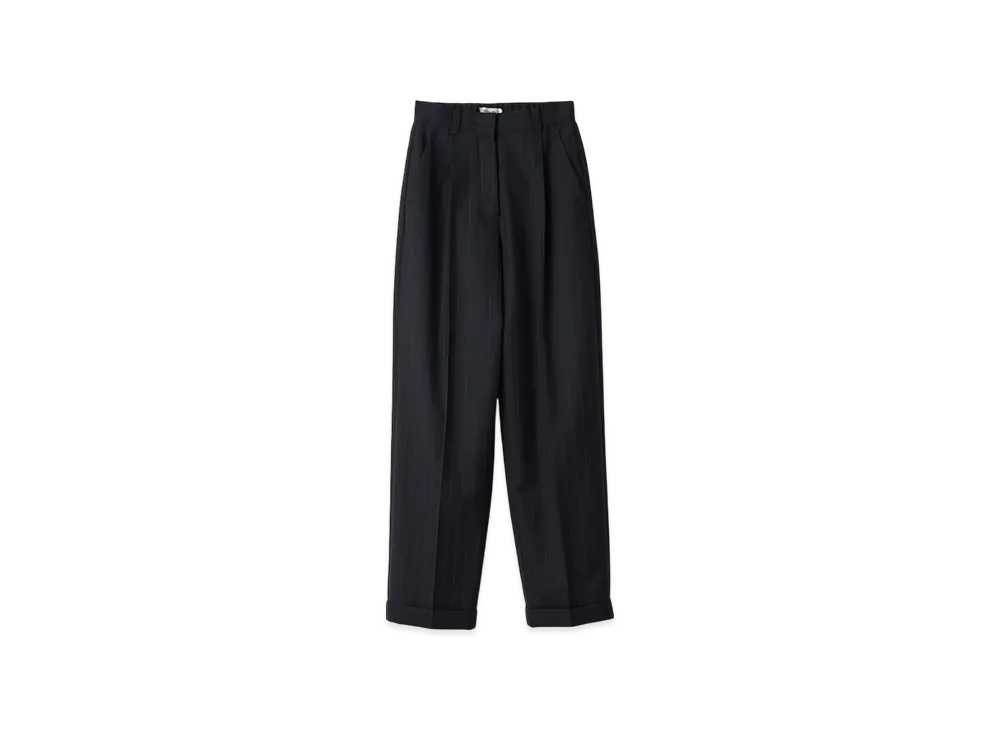 MIU MIU Women's Pinstriped Pants "Navy"