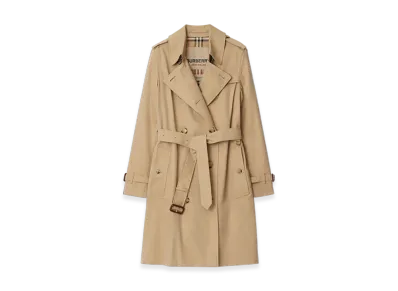 Burberry Mid-length Kensington Heritage Trench Coat "Honey"