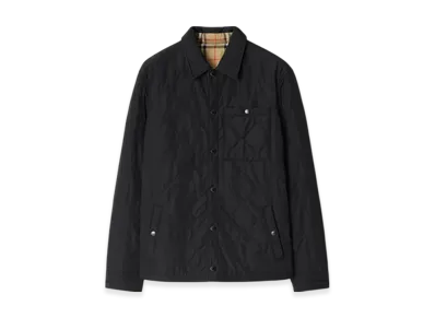 Burberry Reversible Quilted Nylon Overshirt "Black"