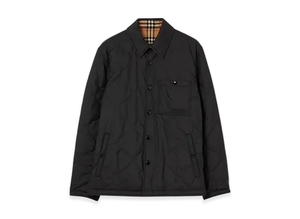 Burberry Reversible Thermoregulated Overshirt "Black"