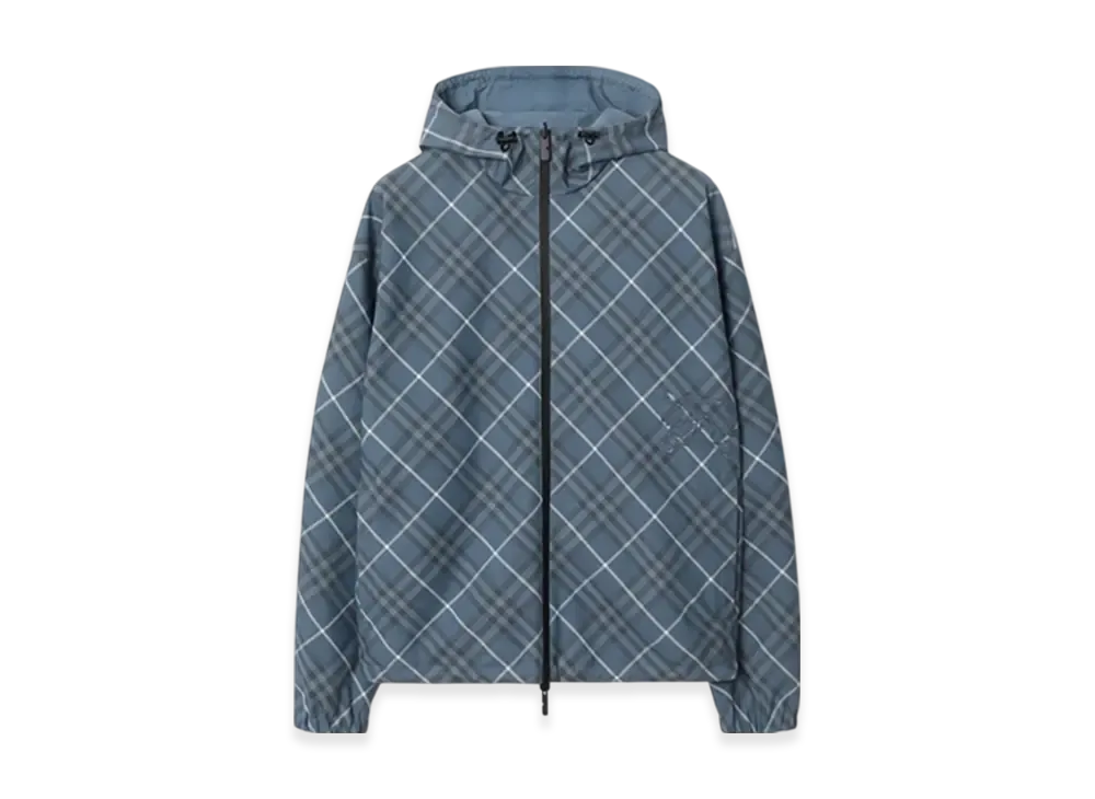 Burberry Reversible Check Jacket "Pewter"