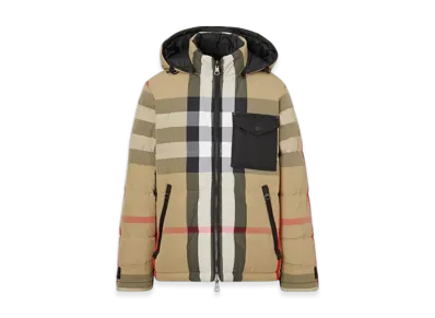Burberry Reversible Check Down Jacket "Archive Beige"