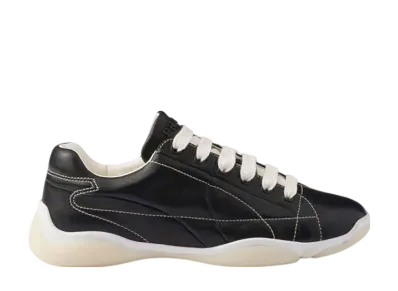 PRADA Women's Nappa Leather Sneakers "Black"