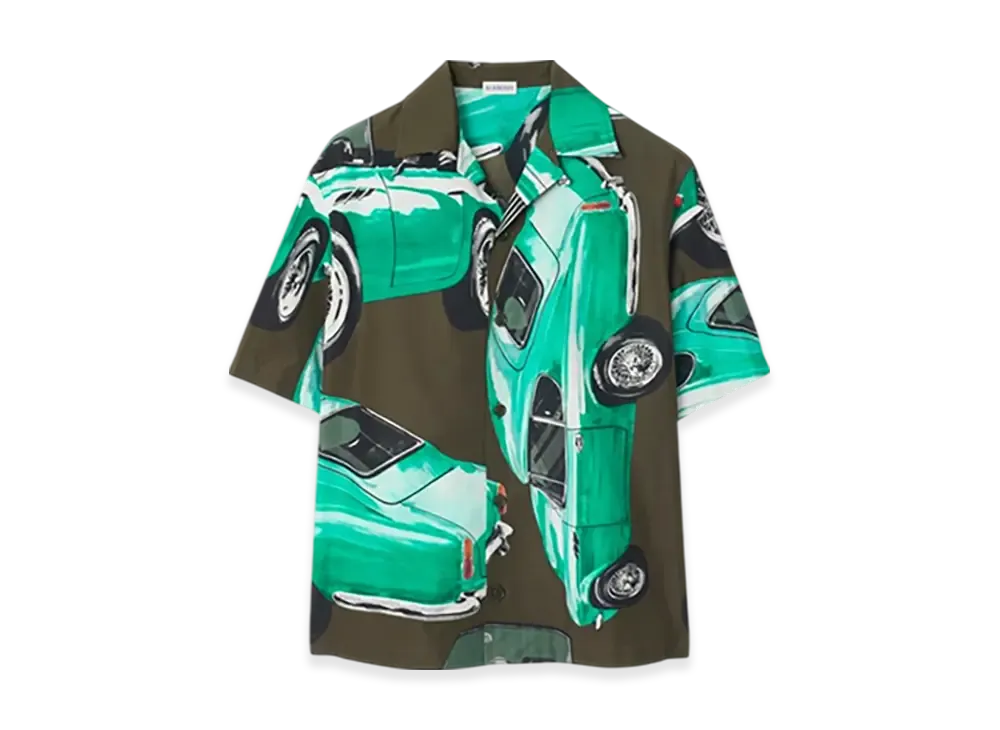 Burberry Relax Fit Car Cotton Poplin Shirt "Shale"