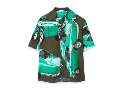 Burberry Relax Fit Car Cotton Poplin Shirt "Shale"