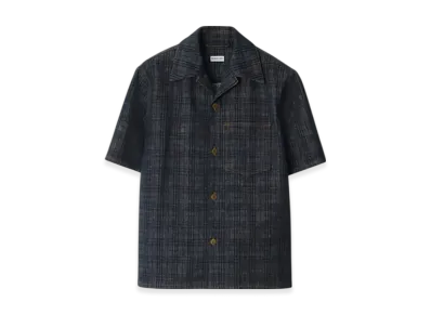 Burberry Relax Fit Check Denim Shirt "Indigo"